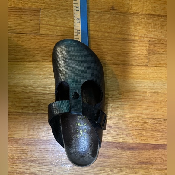 Birkenstock Womens Papillio Bern Clogs Metallic Gray Birko Flor Size 37 US L6 - Picture 15 of 15